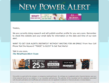 Tablet Screenshot of newpoweralert.com
